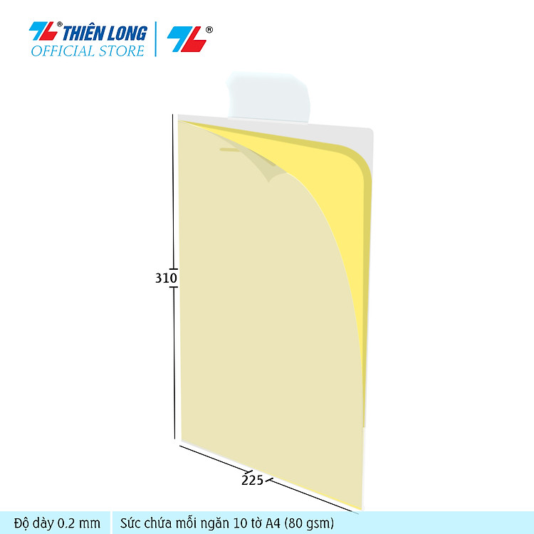 Bìa Hồ Sơ 3 Ngăn Thiên Long Flexoffice FO-DIF001 (combo 1)