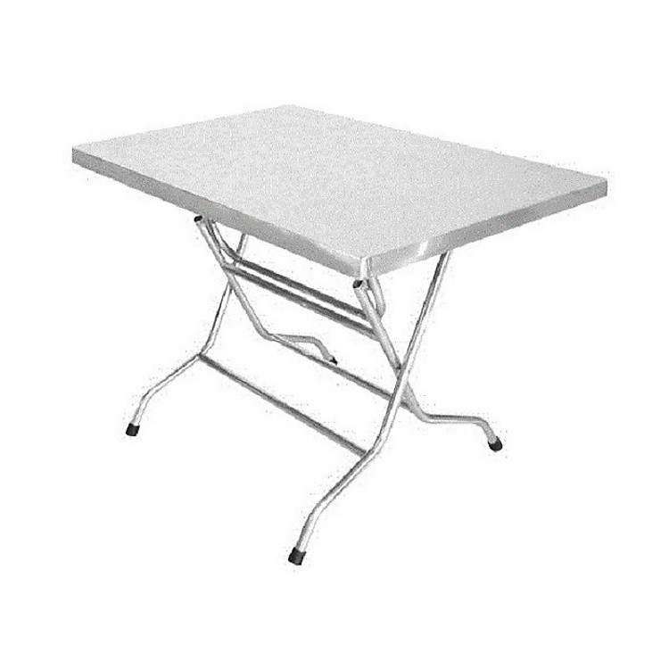 Bàn ăn inox hình chữ nhật