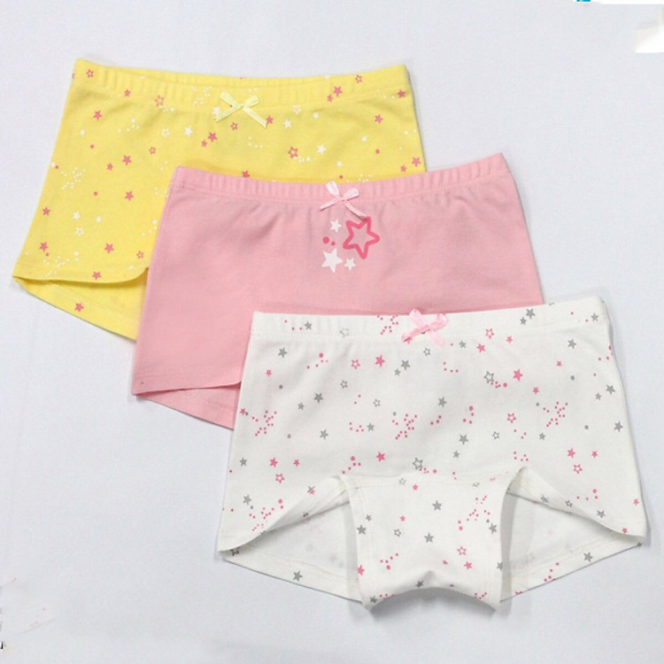Quần chip đùi Dokma - sét 3 cái cho bé gái (2-8 tuổi)