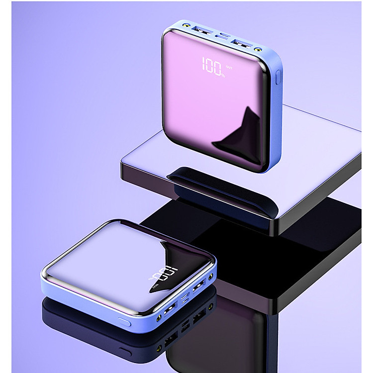 Sạc dự phòng mini tráng gương chống nước 20000mA- PWBANK US01- Hàng Chính Hãng