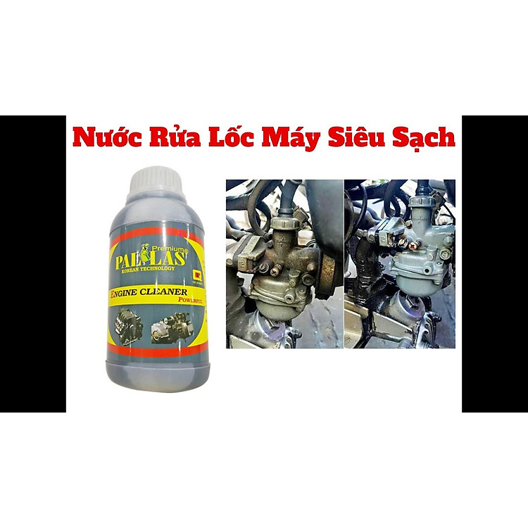 Dung Dịch Rửa Lốc Máy Siêu Mạnh, Tẩy Khoang Máy, Đầu Bò PALLAS 500ml