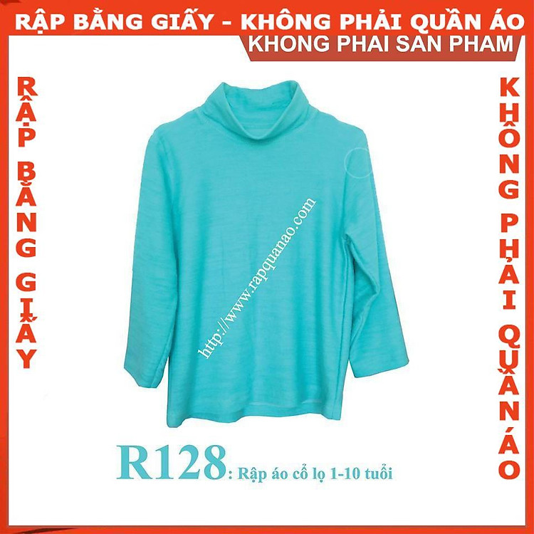 Rập Giấy A0 Áo Bé Gái R128 (Bản Vẽ)
