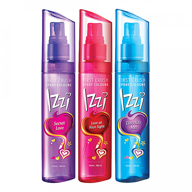 Combo 03 Nước Hoa Toàn Thân Izzi (100ml / Chai): Secret Love + Love At First Sight + Electricfy Me
