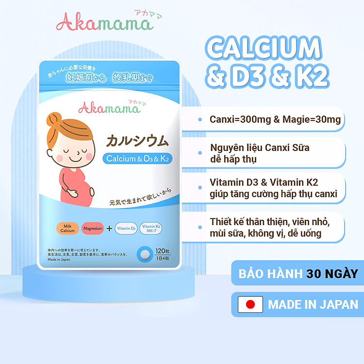 Mua Canxi D3 K2 Cho Mẹ Bầu 120 Viên Chính hãng Tiết kiệm - Hình ảnh 3