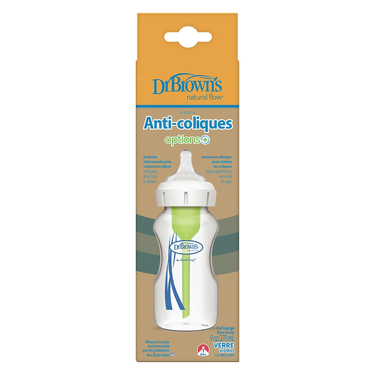 Bình sữa Dr.Brown's cổ rộng 270ml Chính hãng Tiết kiệm - Hình ảnh 5