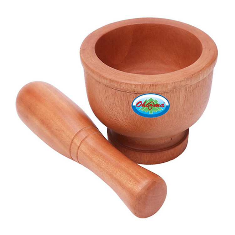 Bộ Cối Chày 14 Gỗ Tự Nhiên Ohi@ma