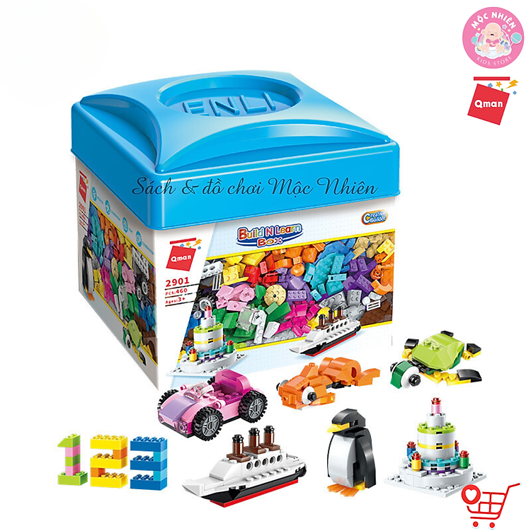 Hộp xếp hình 460 chi tiết Qman Chính hãng Ưu đãi - Hình ảnh 3