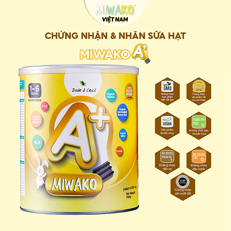 Sữa Miwako A+ Vani Hữu Cơ Cho Bé Chính hãng Giá rẻ - Hình ảnh 4