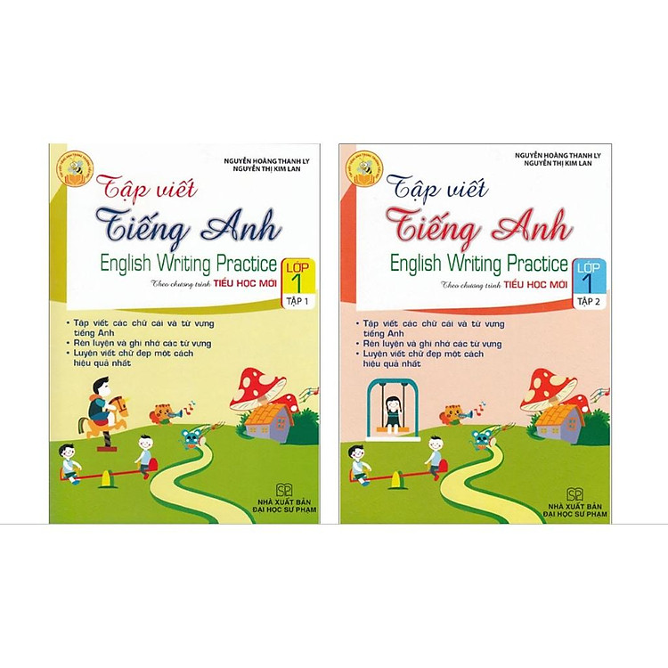 Combo Tập Viết Tiếng Anh Lớp 1 (Tập 1 + Tập 2)