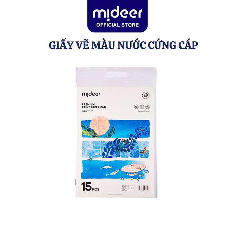 Giấy Vẽ Màu Nước Canson Mideer Premium Paint Paper Pad