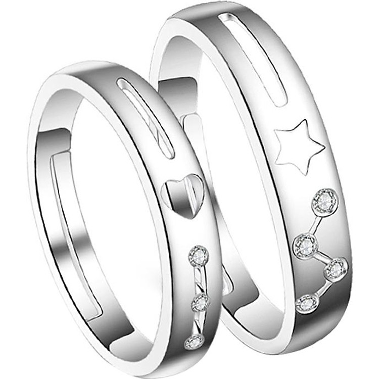 Nhẫn Cặp Vì Sao Chiếu Mệnh Showfay Jewelry TR0023 - Bạc (Free Size)