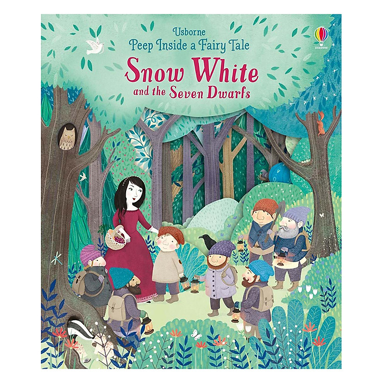 Sách Usborne Peep Inside A Fairy Tale: Snow White And The Seven Dwarves