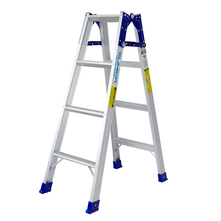 Thang nhôm xếp chữ A SUMIKA SKD504 - Chữ A cao 1.2m, chữ I cao 2.4m, tải trọng 150kg