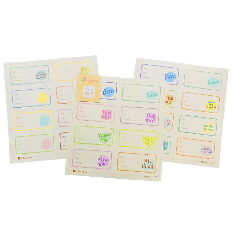 Bộ Nhãn Vở A Cấp II (24 chiếc) - Ảnh 6