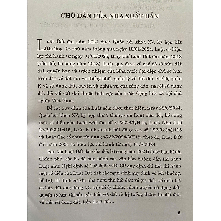 Các Văn Bản Hướng Dẫn Thi Hành Luật Đất Đai (Sửa đổi, bổ sung năm 2024) - Ảnh 5