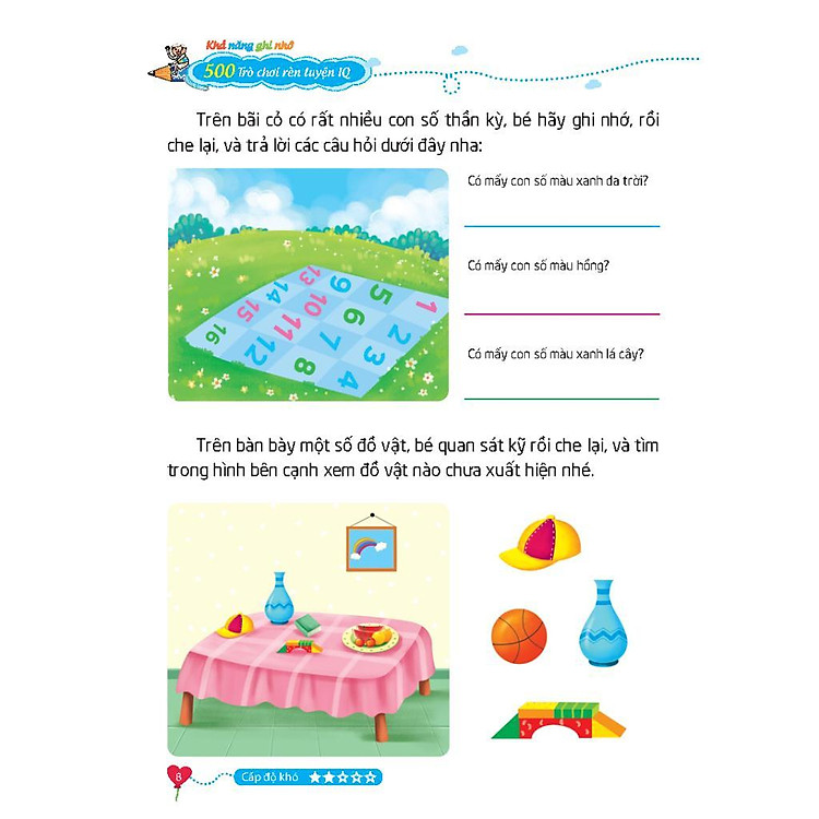500 Trò Chơi Rèn Luyện IQ Cho Trẻ 4 - 10 Tuổi - Khả Năng Ghi Nhớ - Ảnh 4