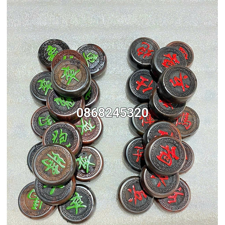 Quân cờ tướng gỗ trắc Vua cờ Chính hãng Tiết kiệm - Hình ảnh 2