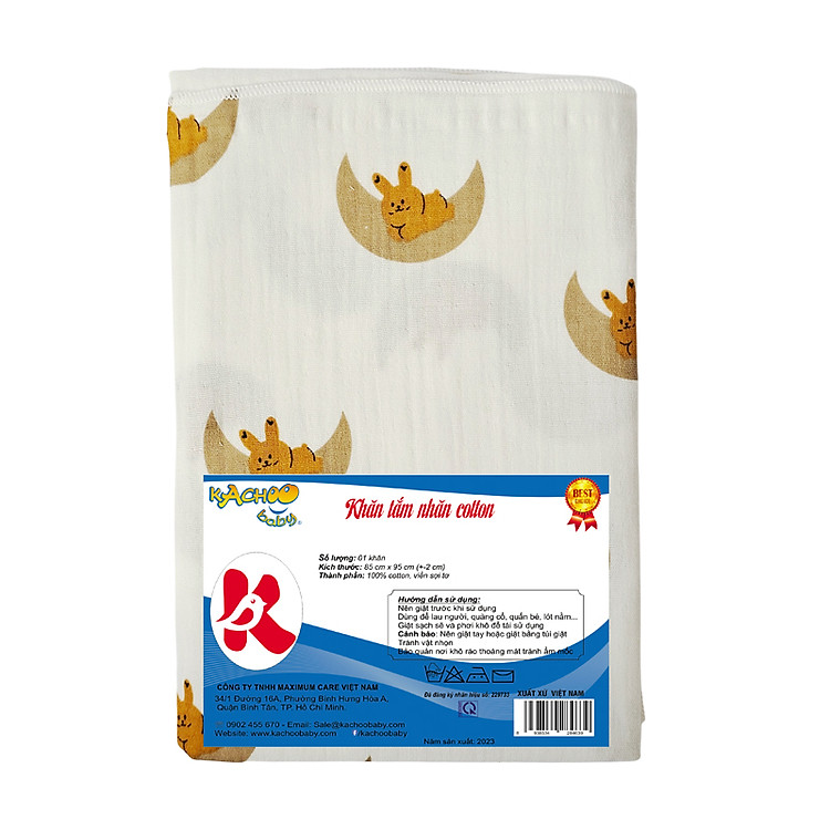 Khăn tắm cotton Muslin cho bé Chính hãng Ưu đãi - Hình ảnh 5