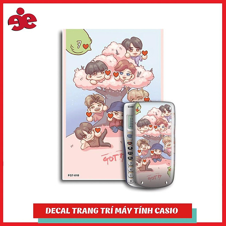 Decal Trang Trí Máy Tính Casio / Vinacal Fan Got7 010
