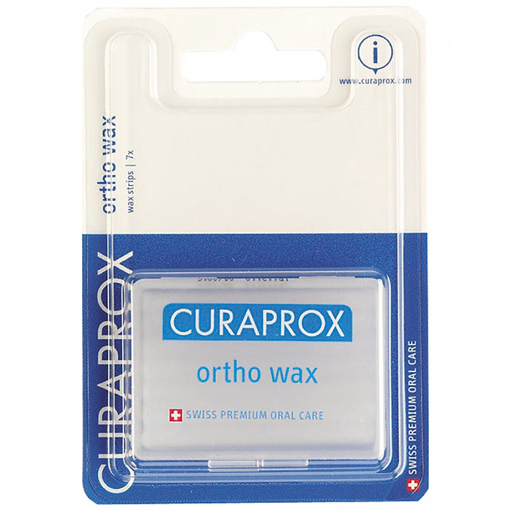 Hộp 7 thanh sáp chỉnh nha mùi bạc hà Curaprox Ortho Wax