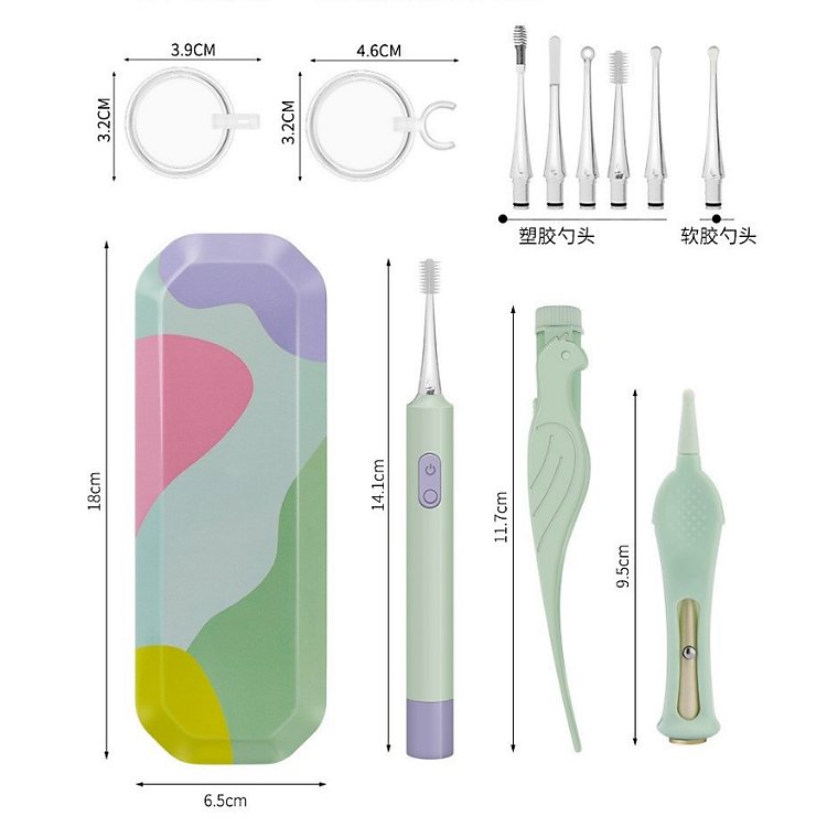 Bộ Dụng Cụ Lấy Ráy Tai Có Đèn Chính hãng Giá tốt - Hình ảnh 4