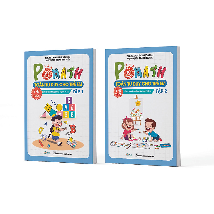POMath – Toán tư duy cho trẻ em 7 – 8 tuổi (Tập 1 + 2)