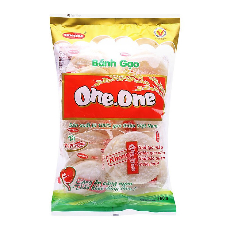 Bánh gạo vị ngọt dịu One-One gói 150g