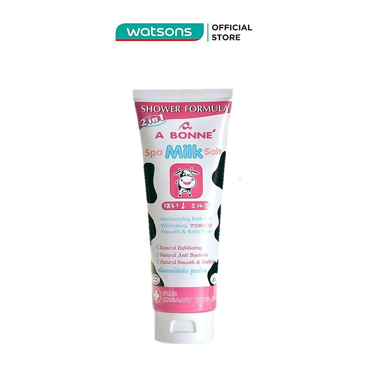 Muối Tắm Sữa A Bonne Spa Milk Salt Shower Formula Làm Trắng & Mềm Mịn Da 350g