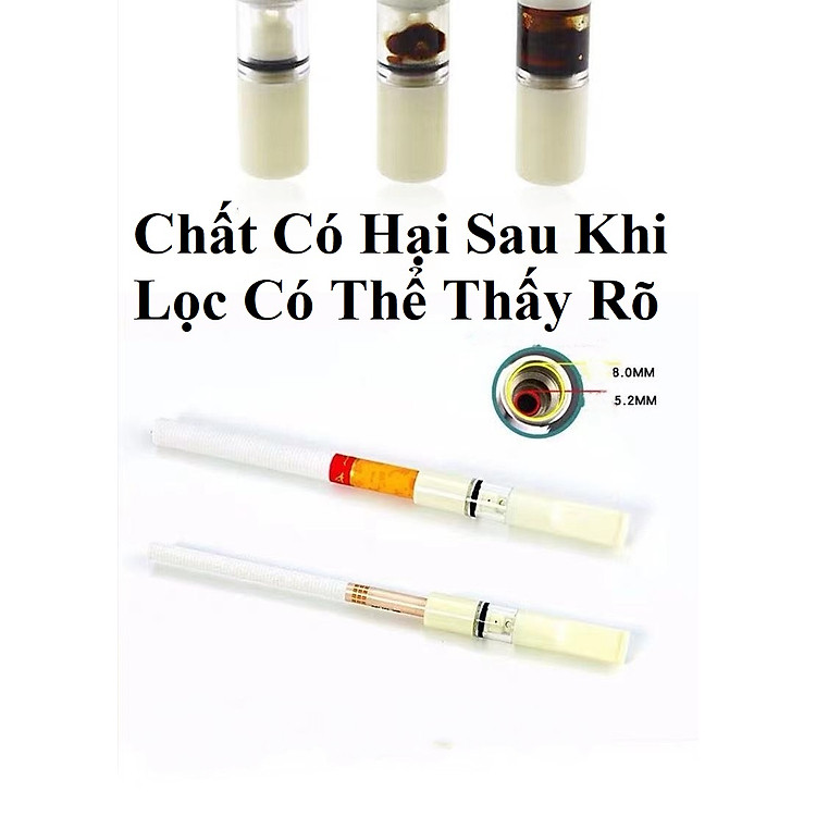 Bộ Vỉ 5 Đầu Lọc Khói Thuốc Lá (Dùng nhiều lần) - Ảnh 7