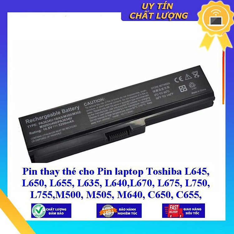 Pin thay thé cho Pin laptop Toshiba L645 L650 L655 L635 L640 L670 L675 L750 L755 M500 M505 M640 C650 C655 C6 - Hàng Nhập Khẩu MIBAT114