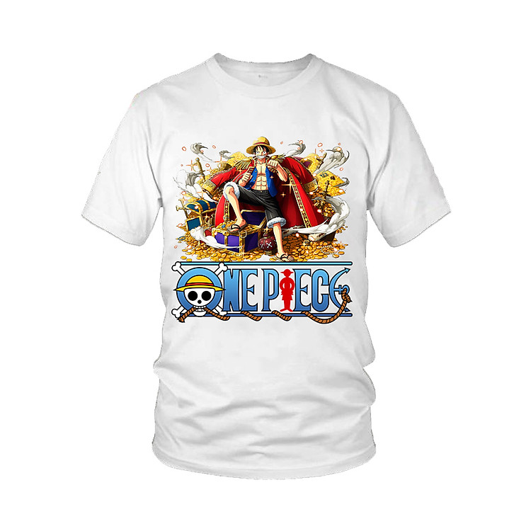 Áo thun One Piece Luffy M15 (Trắng)