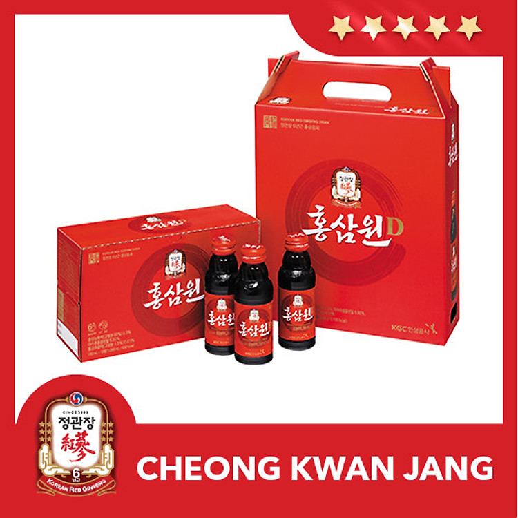 Nước Uống Tăng Lực Hồng Sâm KGC Cheong Kwan Jang (100ml x 10 Chai)