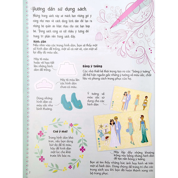 Dán Hình Sáng Tạo Trang Phục Búp Bê - Chiếc Váy Cưới Mơ Ước - Ảnh 4