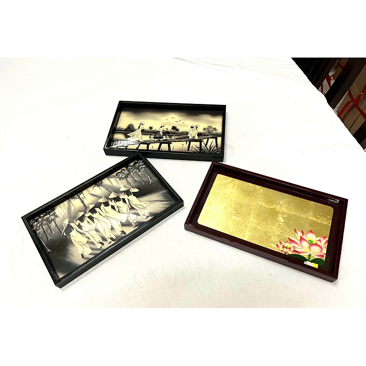 Khay sơn mài KC06 (15x25x2.5 cm) - Ảnh 3