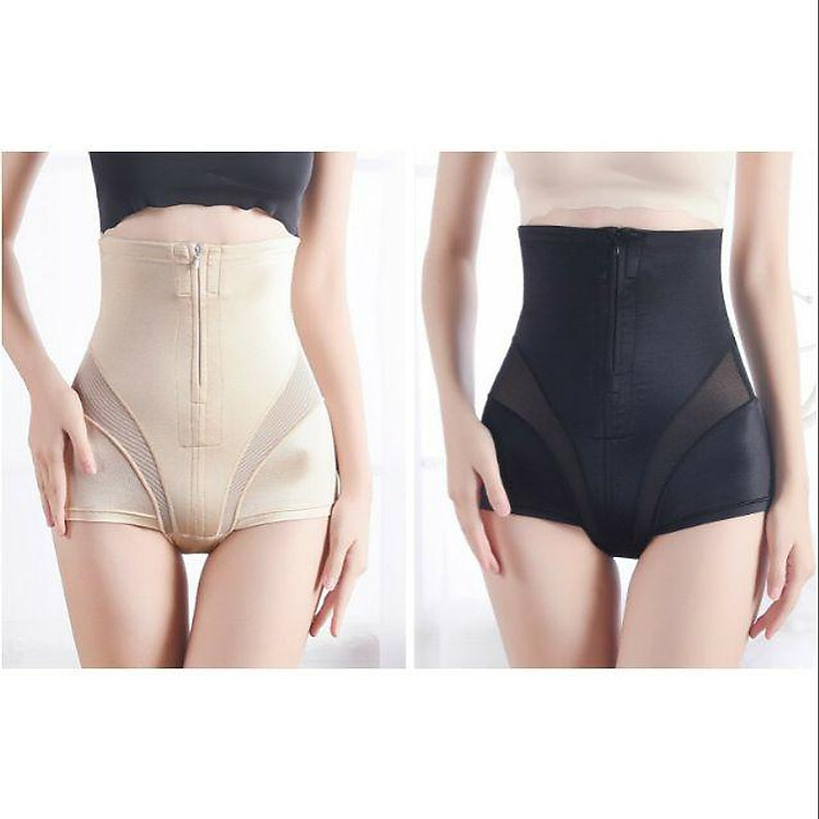 Quần Gen Bụng Su Cạp Cao .Khóa Kéo .Móc Cài