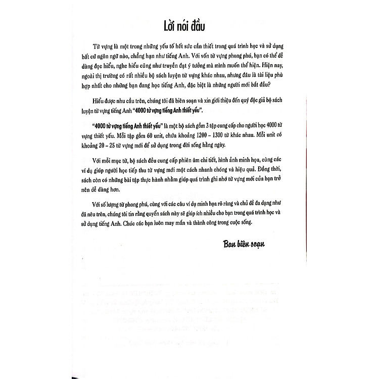 4000 Từ Vựng Tiếng Anh Thiết Yếu 2 - Ảnh 2