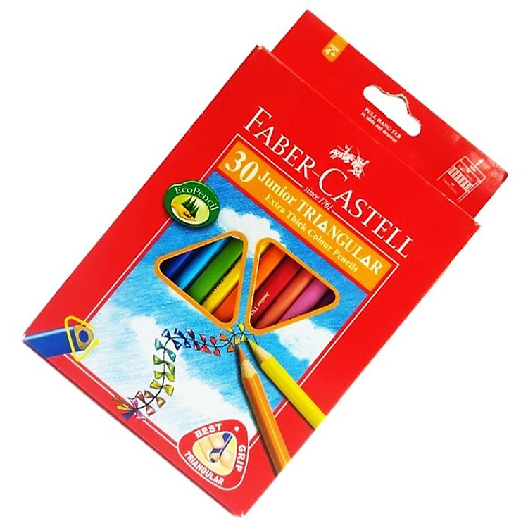 Chì Màu Faber-Castell Junior Triangular (30 màu dài) - Ảnh 5