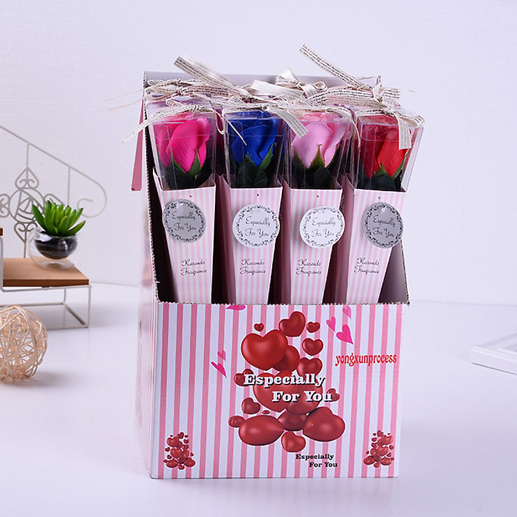 Hoa Hồng Sáp Thơm V.4 - Màu Ngẫu Nhiên - Ảnh 2