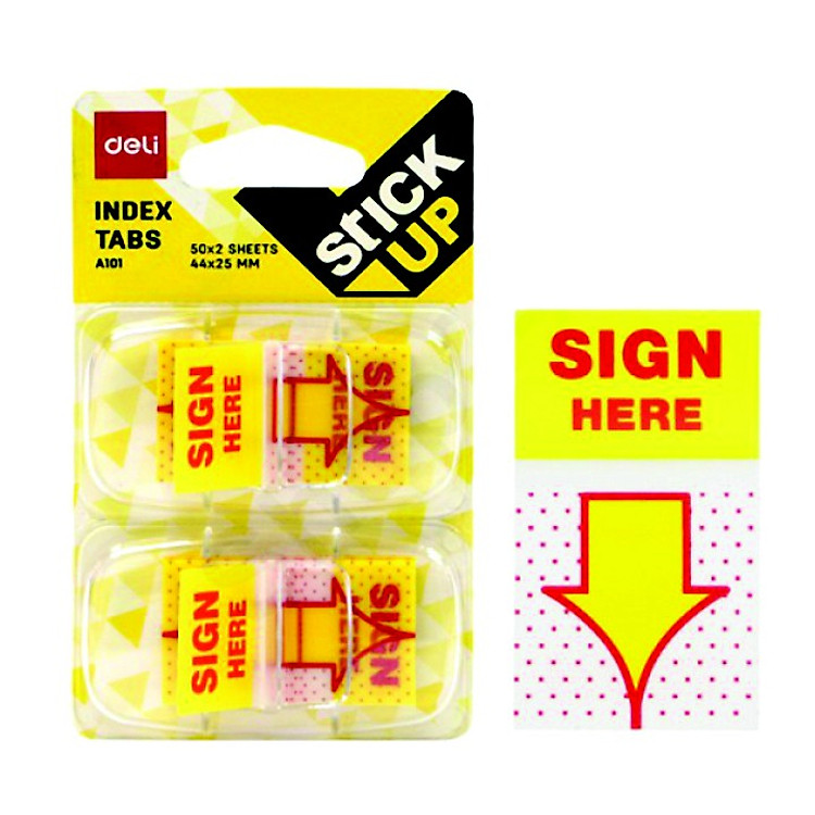 Dính đánh dấu trình ký SignHere DELI