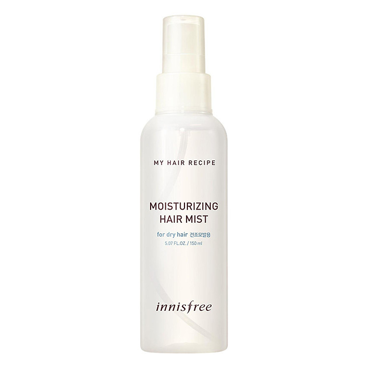 Xịt Dưỡng Dẩm Dành Cho Tóc Khô Innisfree My Hair Recipe Moisturizing Hair Mist For Dry Hair (150ml)