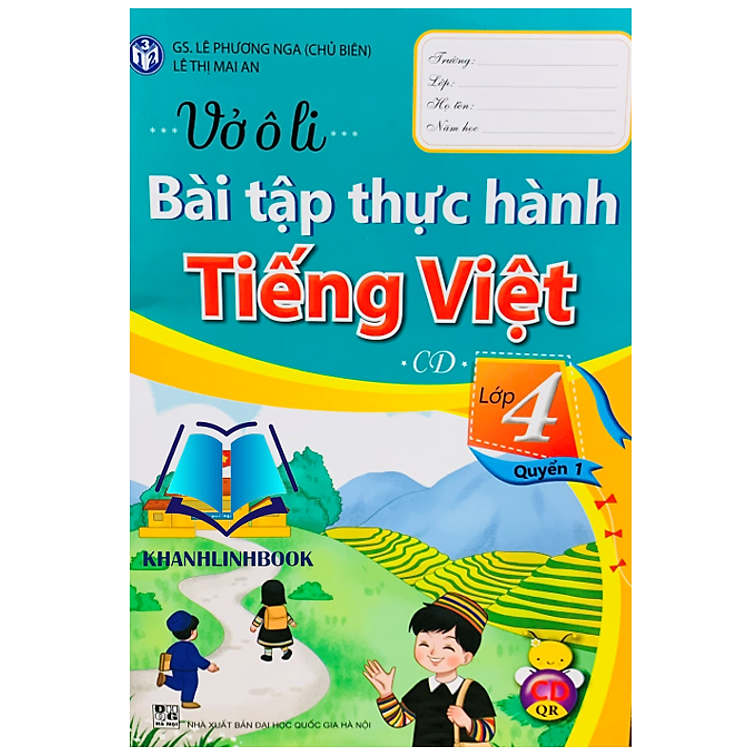 Vở Ô Li Bài Tập Thực Hành Tiếng Việt Lớp 4 – Quyển 1