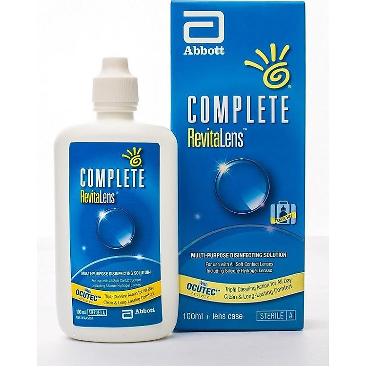Dung dịch ngâm rửa kính Abbott Complete REVITALENS Multipurpose Disinfecting Solution 100ml