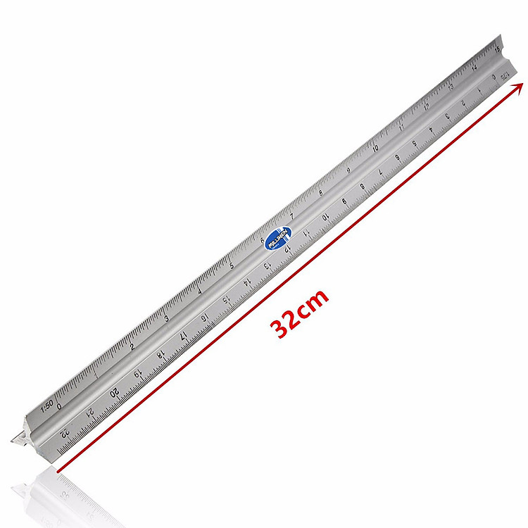 Thước Tỷ Lệ 3 Cạnh Hợp Kim Nhôm Milliken - Ảnh 3