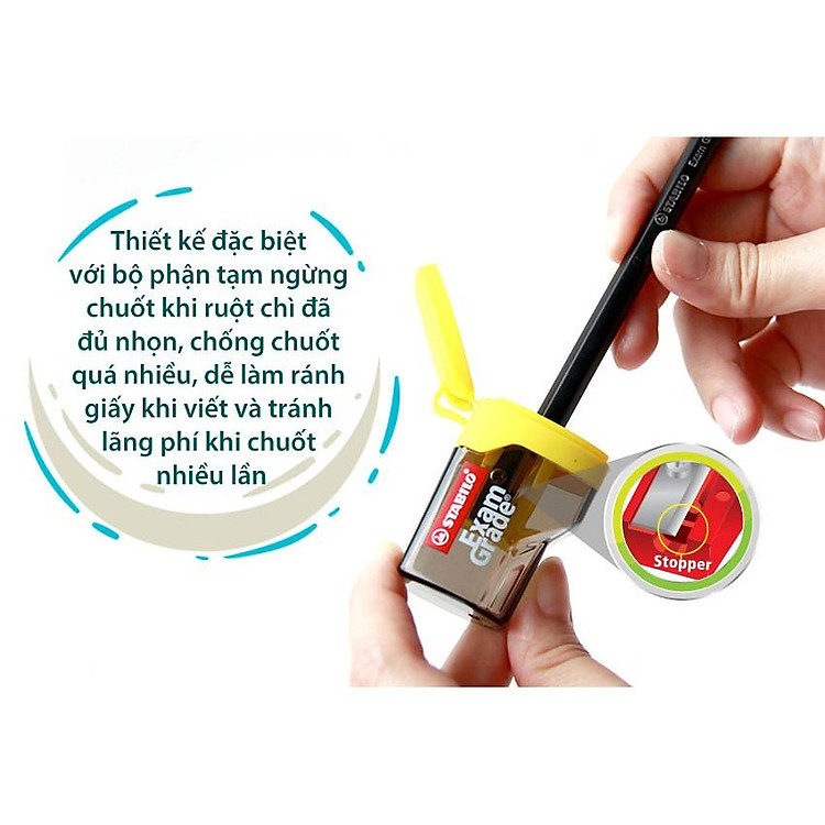 Hộp 24 chuốt bút chì STABILO Exam Grade 4 màu (PS4538/24) - Ảnh 5
