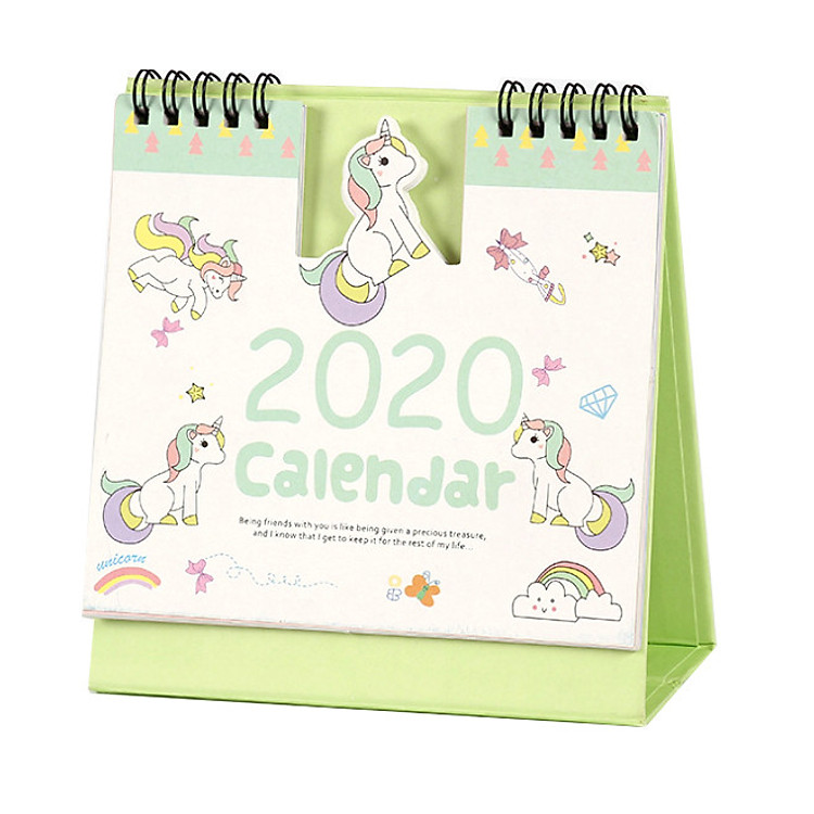 Lịch để bàn 2020 Square 15cm x 16cm - Mẫu Ngẫu Nhiên