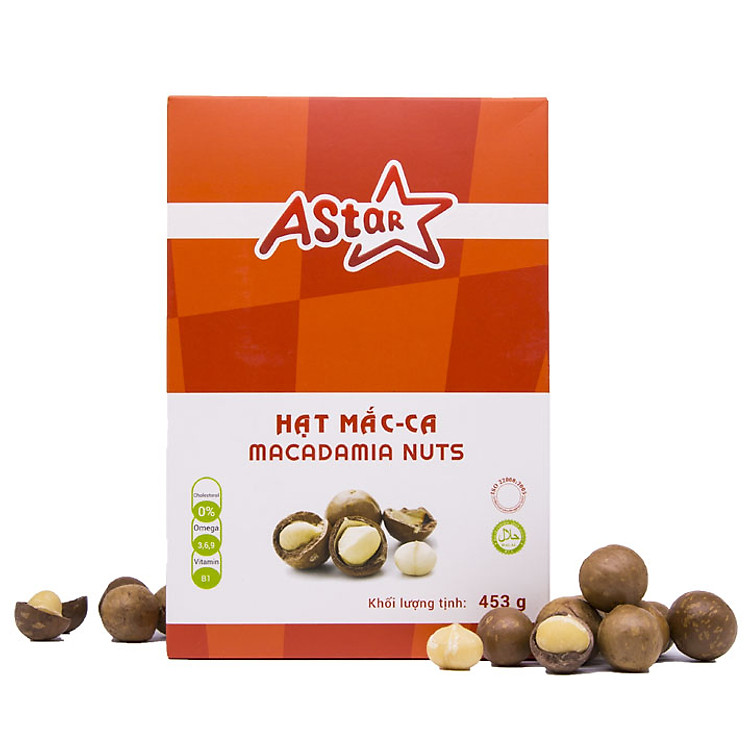 Hạt Mắc Ca Úc Astar 453g Nứt Vỏ Cao Cấp Nhập Khẩu