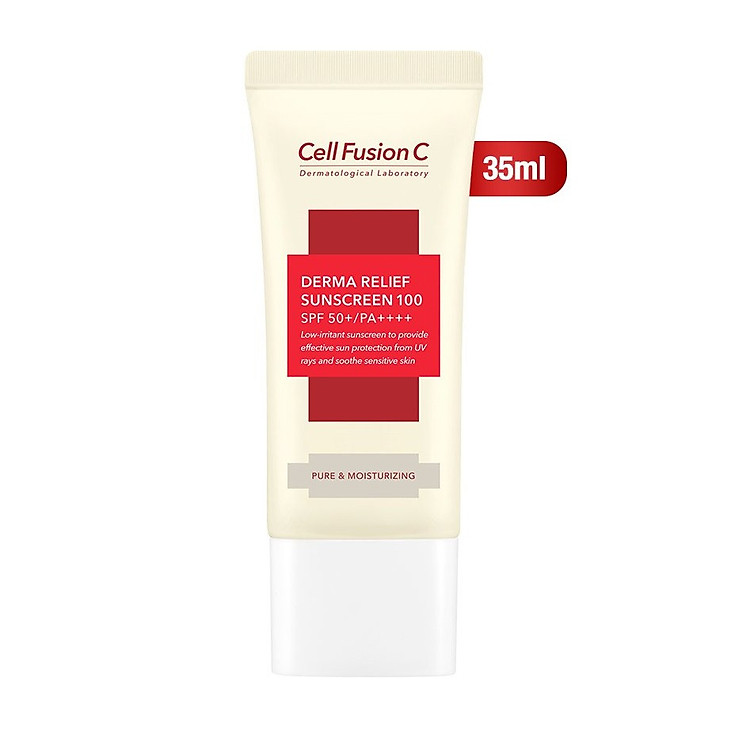 Kem Chống Nắng Cho Da Nhạy Cảm Cell Fusion C Derma Relief Suncreen 100 SPF 50+/PA++++ (35ml)