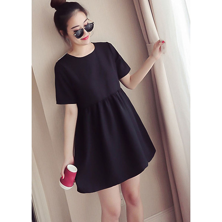 Váy đen baby nơ sau lưng