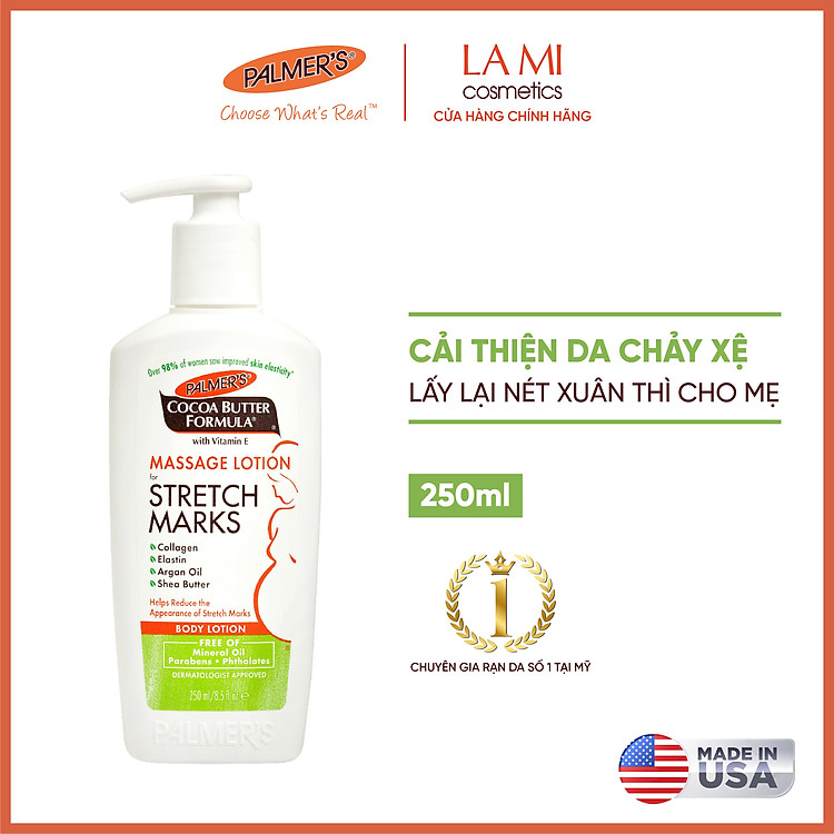 Dưỡng thể ngừa rạn da đầu thai kì Palmer’s 250ml