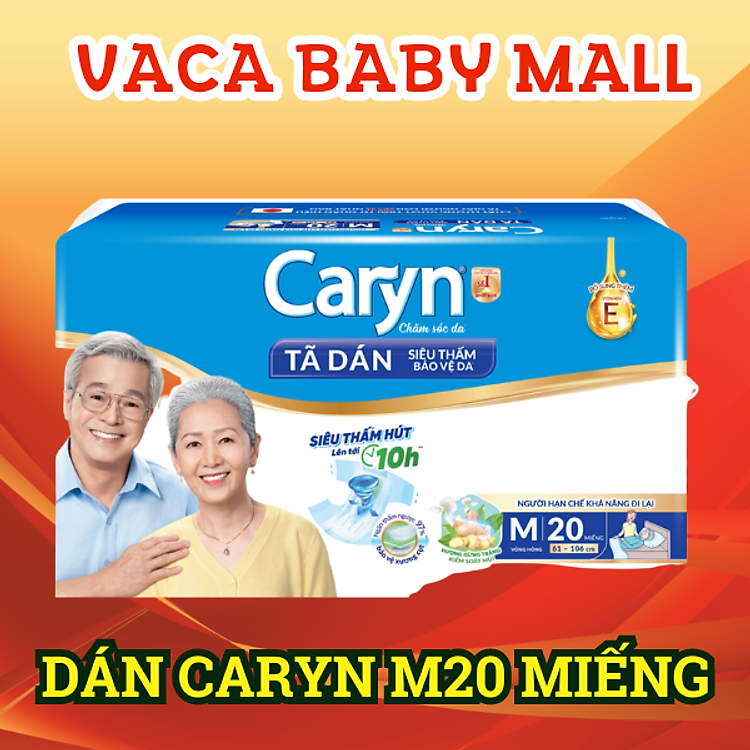 Mua Tã bỉm DÁN CARYN cho người lớn size M Chính hãng Tiết kiệm - Hình ảnh 4